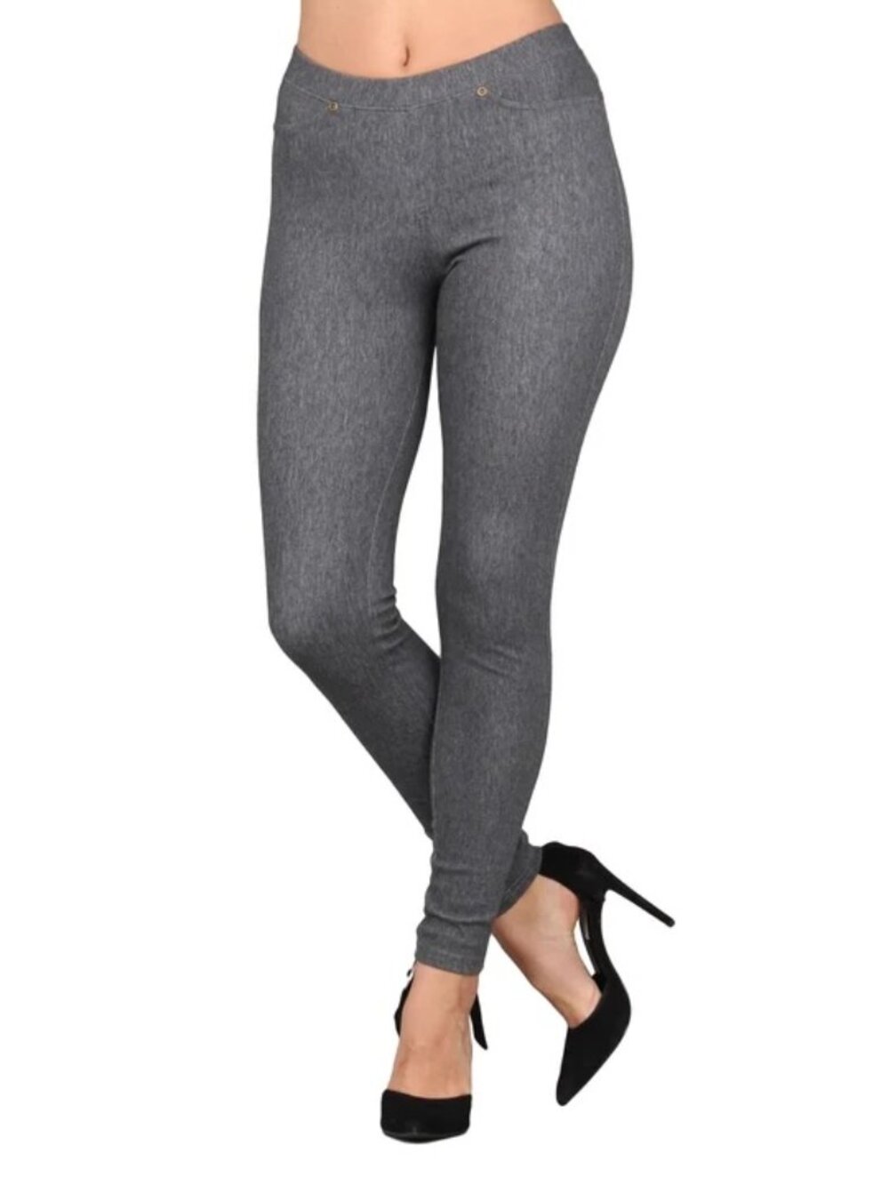 Lildy Grey Denim Stretch Jean Jeggings  Size S-M